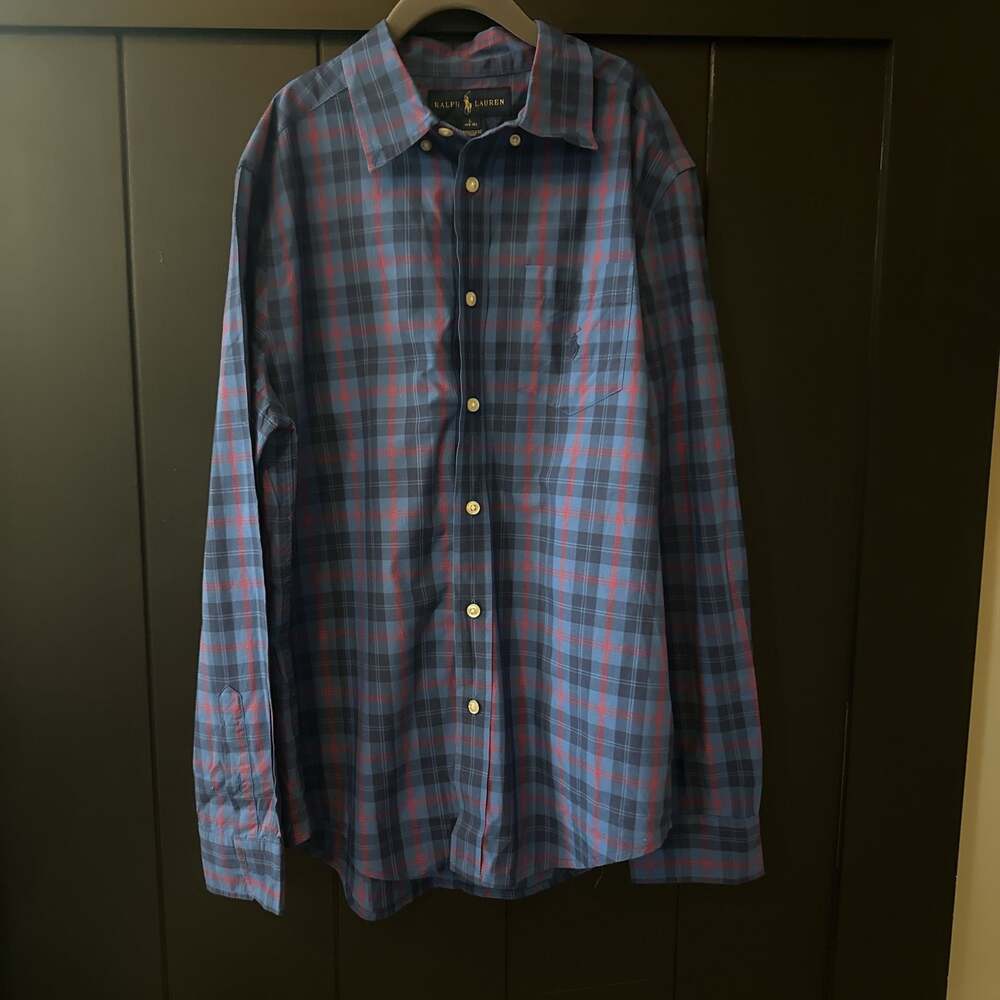 Polo Ralph Lauren Kids Multicolor Plaid Button Up Shirt Size L - Picture 1 of 3